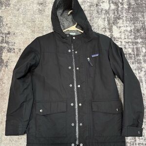 Patagonia Inferno Black Kids Sherpa Lined Jacket Size Large 12